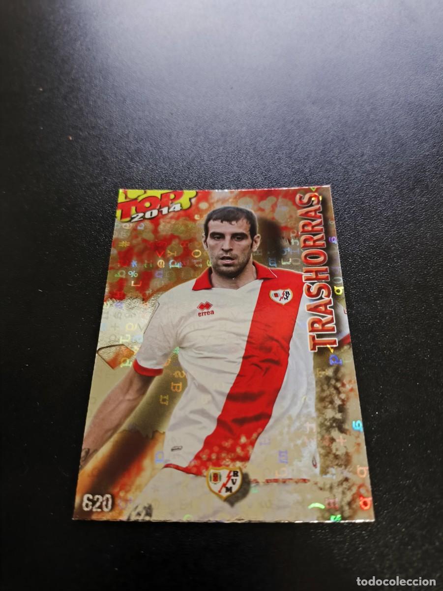 Cromos de F&uacute;tbol: 620 TRASHORRAS TAYO VALLECANO BRILLO ROJO LETRAS TOP MUNDICROMO LIGA 2013 2014 13 14 NO PANINI ESTE
