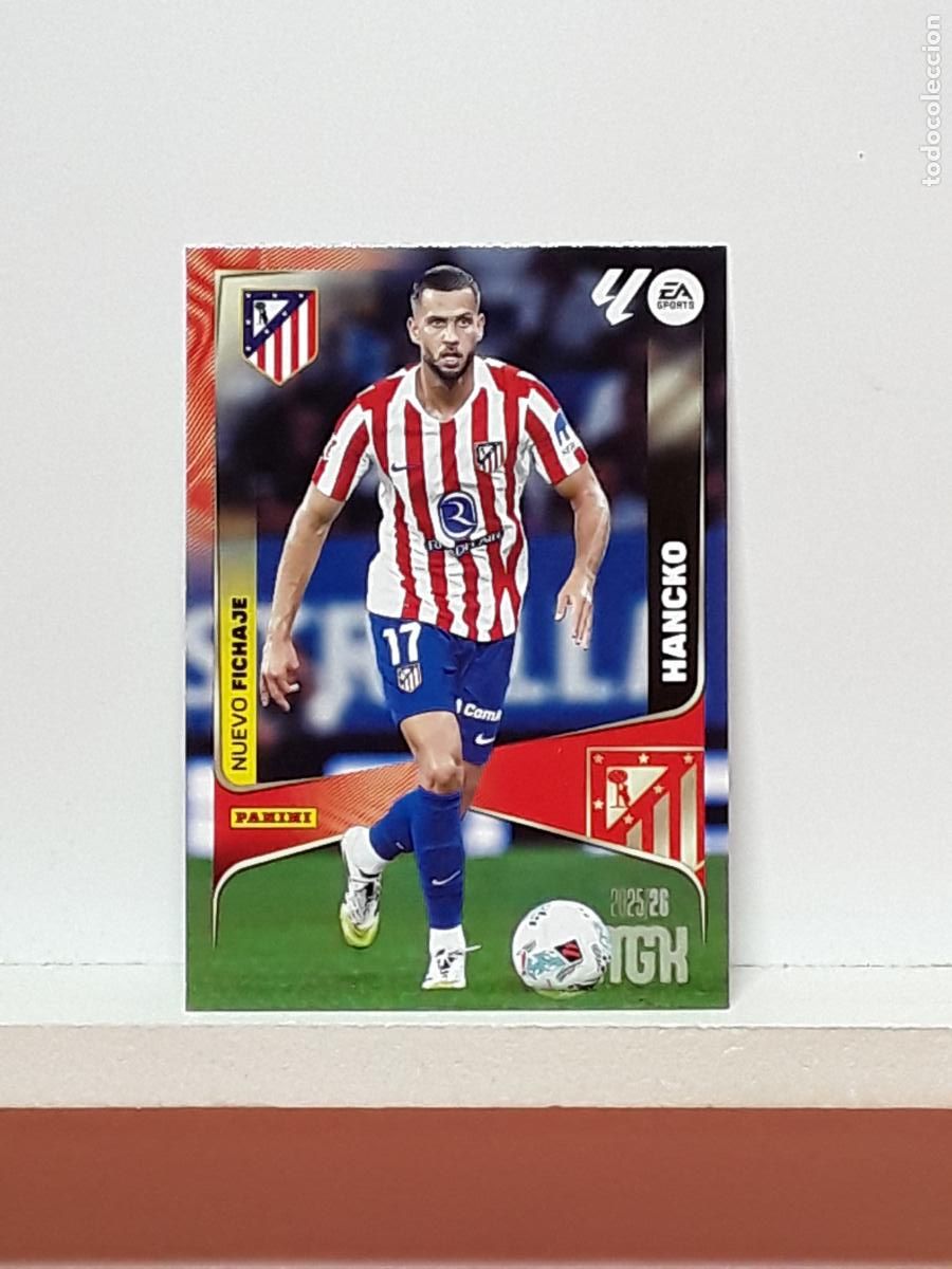 Cromos de F&uacute;tbol: MEGACRACKS 2025 2026 MGK 25 26 ALBUM PANINI LIGA N 461 ATLETICO MADRID SEGUNDA DAVID HANCKO