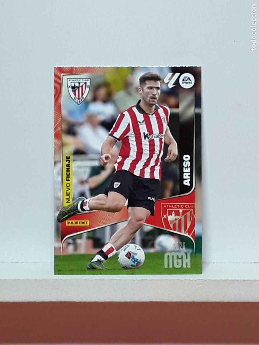 Cromos de F&uacute;tbol: MEGACRACKS 2025 2026 MGK 25 26 ALBUM PANINI LIGA N 464 ATHLETIC SEGUNDA JESUS ARESO BLANCO