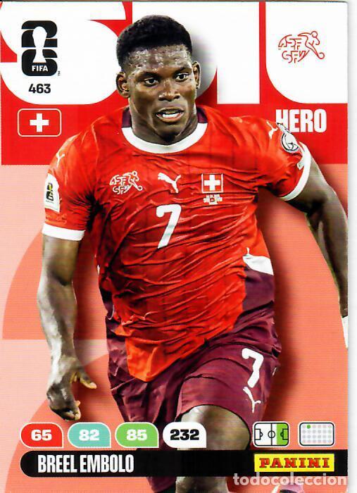 Cromos de F&uacute;tbol: PANINI ADRENALYN MUNDIAL WORLD CUP 2026 - N&ordm; 463 - BREEL EMBOLO - SUIZA