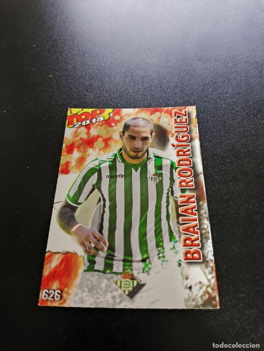 Cromos de F&uacute;tbol: 626 BRAIAN RODRIGUEZ BETIS ROJO MATE TOP MUNDICROMO LIGA 2013 2014 13 14 NO PANINI ESTE