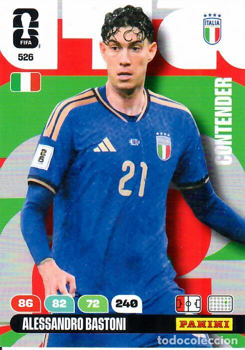 Football Stickers: PANINI ADRENALYN MUNDIAL WORLD CUP 2026 - CONTENDER N&ordm; 526 - ALESSANDRO BASTONI - ITALIA
