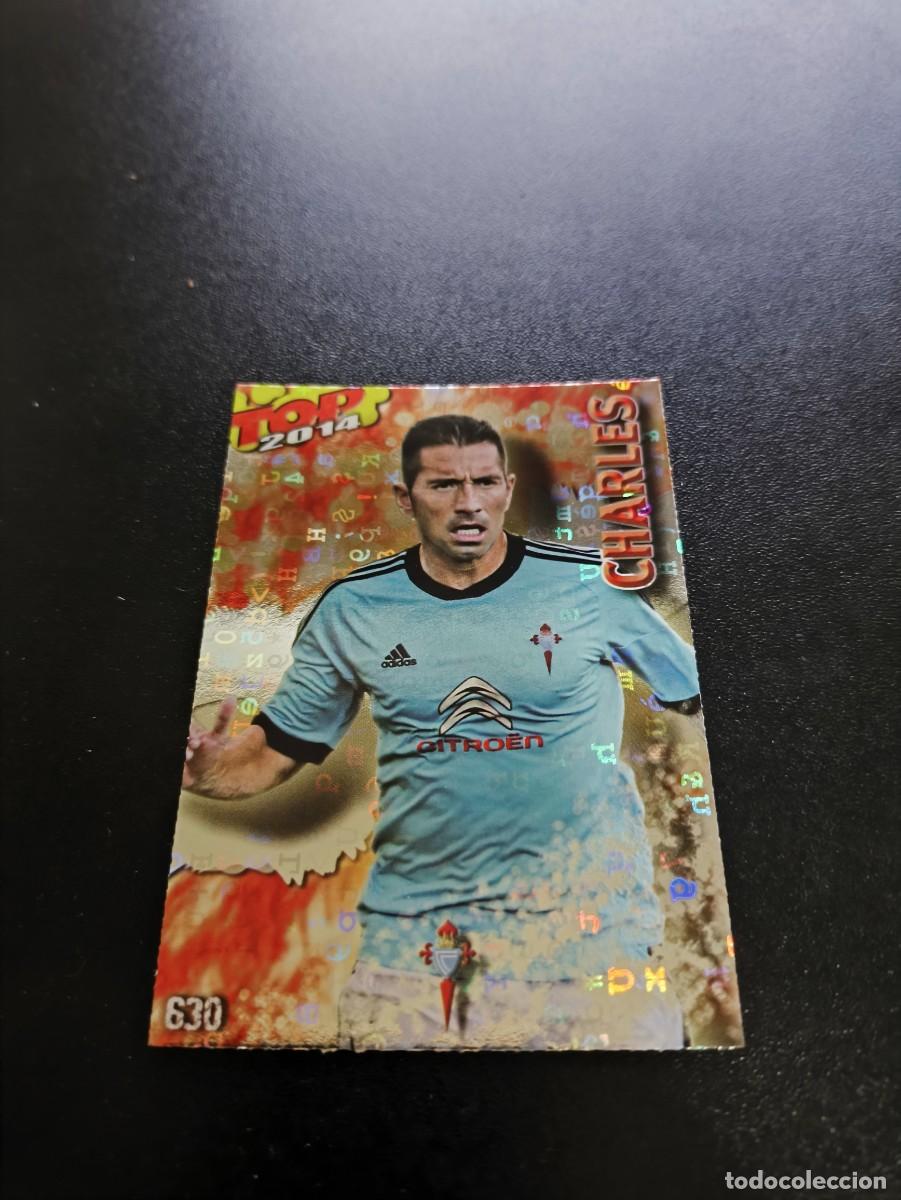 Football Stickers: 630 CHARLES CELTA BRILLO ROJO LETRAS TOP MUNDICROMO LIGA 2013 2014 13 14 NO PANINI ESTE