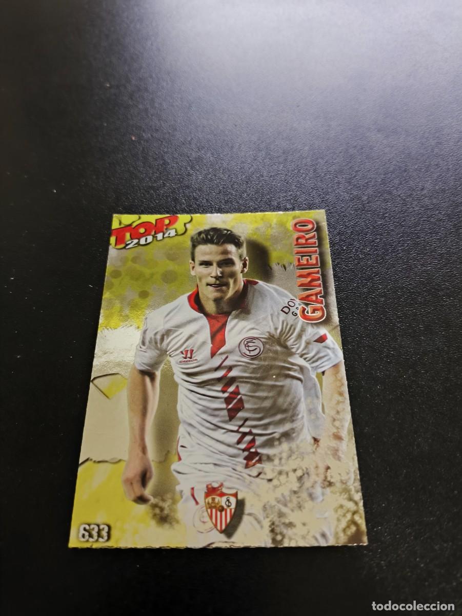 Cromos de F&uacute;tbol: 633 GAMEIRO SEVILLA BRILLO AMARILLO TOP MUNDICROMO LIGA 2013 2014 13 14 NO PANINI ESTE