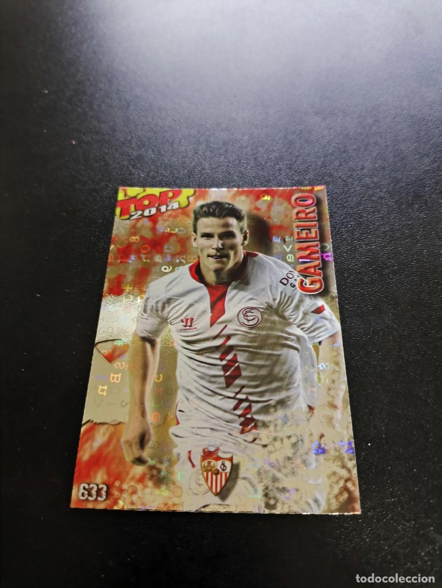 Cromos de F&uacute;tbol: 633 GAMEIRO SEVILLA BRILLO ROJO LETRAS TOP MUNDICROMO LIGA 2013 2014 13 14 NO PANINI ESTE