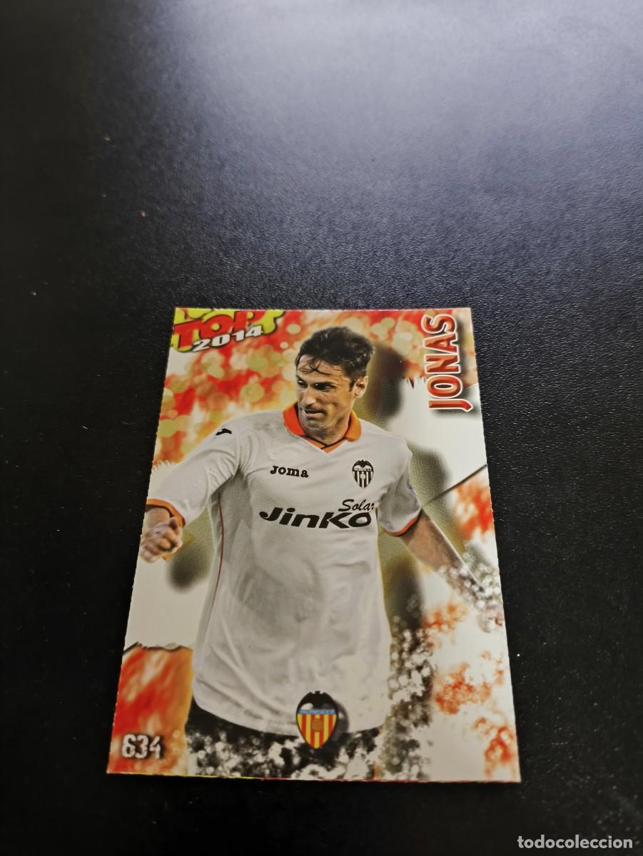 Cromos de F&uacute;tbol: 634 JONAS VALENCIA ROJO MATE TOP MUNDICROMO LIGA 2013 2014 13 14 NO PANINI ESTE