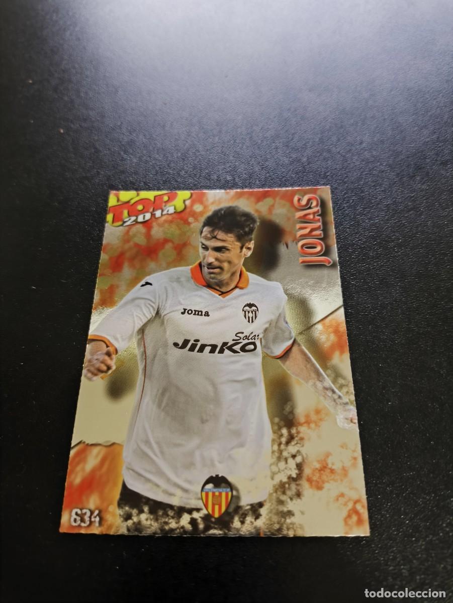 Cromos de F&uacute;tbol: 634 JONAS VALENCIA BRILLO ROJO TOP MUNDICROMO LIGA 2013 2014 13 14 NO PANINI ESTE