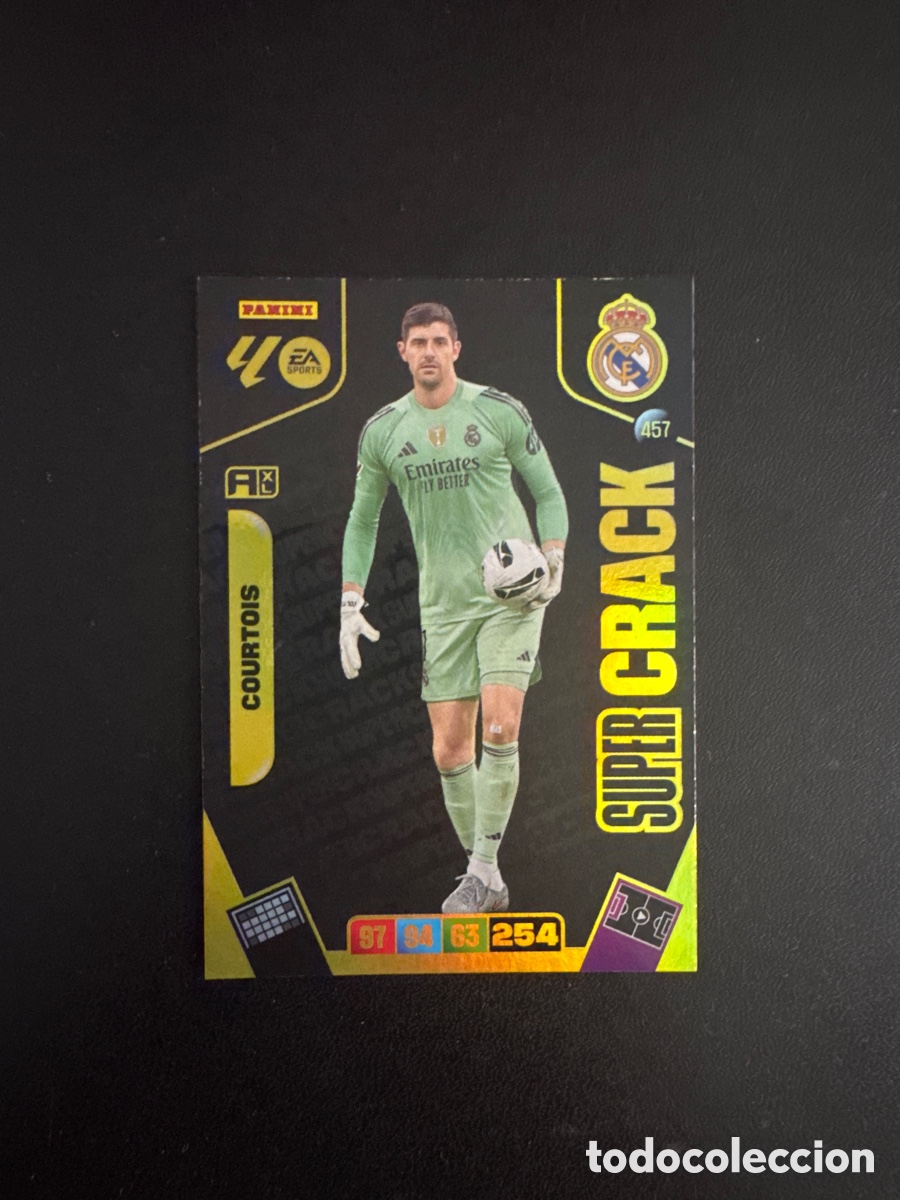 Cromos de F&uacute;tbol: COURTOIS SUPERCRACK NUMERO 457 ADRENALYN 2025 2026