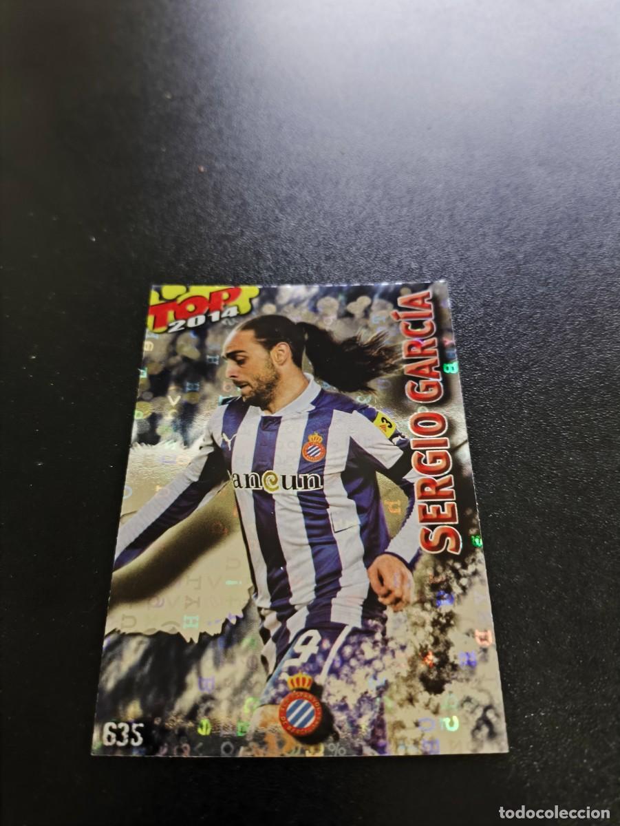 Cromos de F&uacute;tbol: 635 SERGIO GARCIA ESPANYOL BRILLO AZUL LETRAS TOP MUNDICROMO LIGA 2013 2014 13 14 NO PANINI ESTE