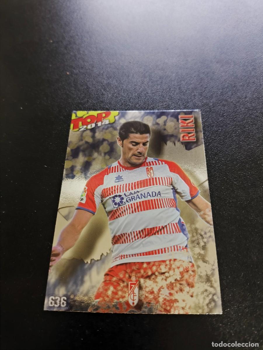 Cromos de F&uacute;tbol: 636 RIKI GRANADA BRILLO AZUL TOP MUNDICROMO LIGA 2013 2014 13 14 NO PANINI ESTE