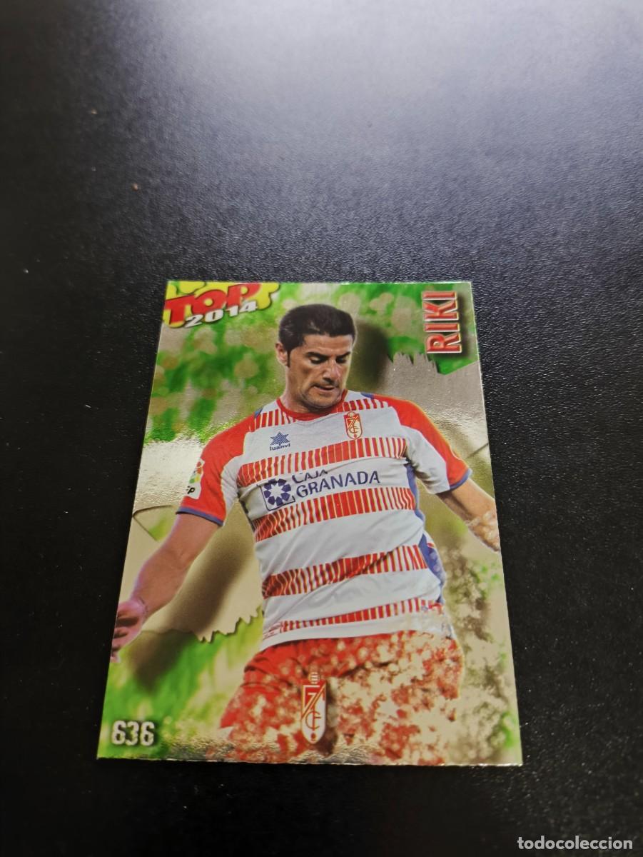 Cromos de F&uacute;tbol: 636 RIKI GRANADA BRILLO VERDE TOP MUNDICROMO LIGA 2013 2014 13 14 NO PANINI ESTE
