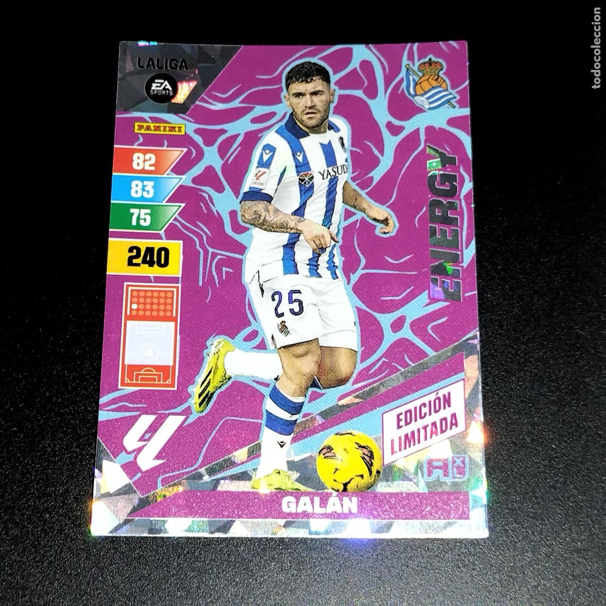 Cromos de F&uacute;tbol: GALAN ENERGY EDICION LIMITADA REAL SOCIEDAD CROMOS ADRENALYN XL LALIGA CARD 2023 2024 23 214 PANINI
