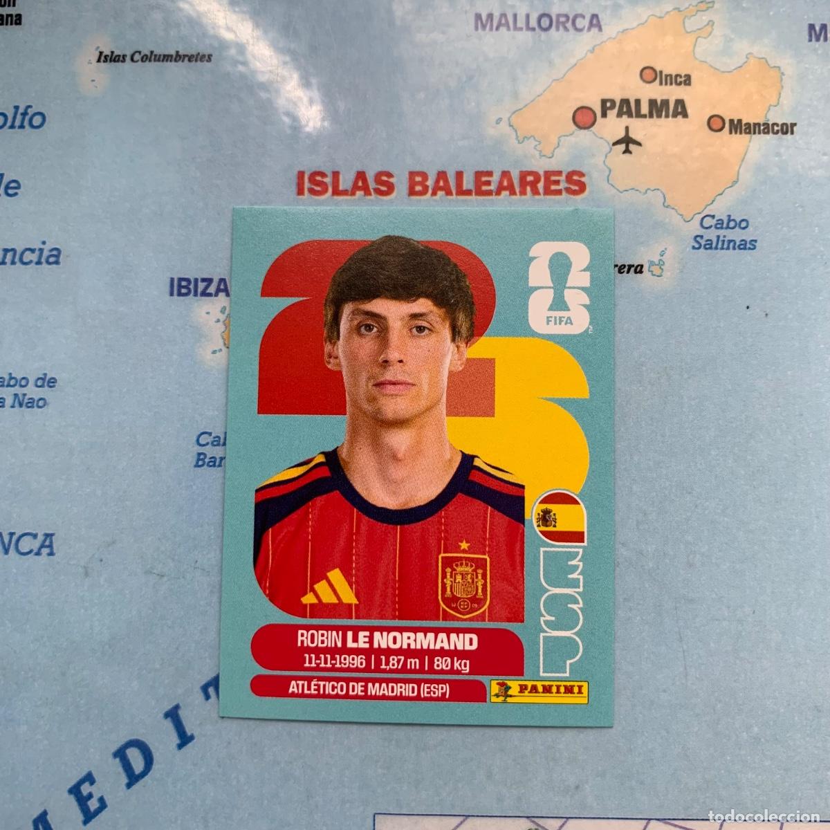 Cromos de F&uacute;tbol: Le Normand n&uacute;mero 3 de Espa&ntilde;a cromo panini Mundial Fifa World Cup 2026
