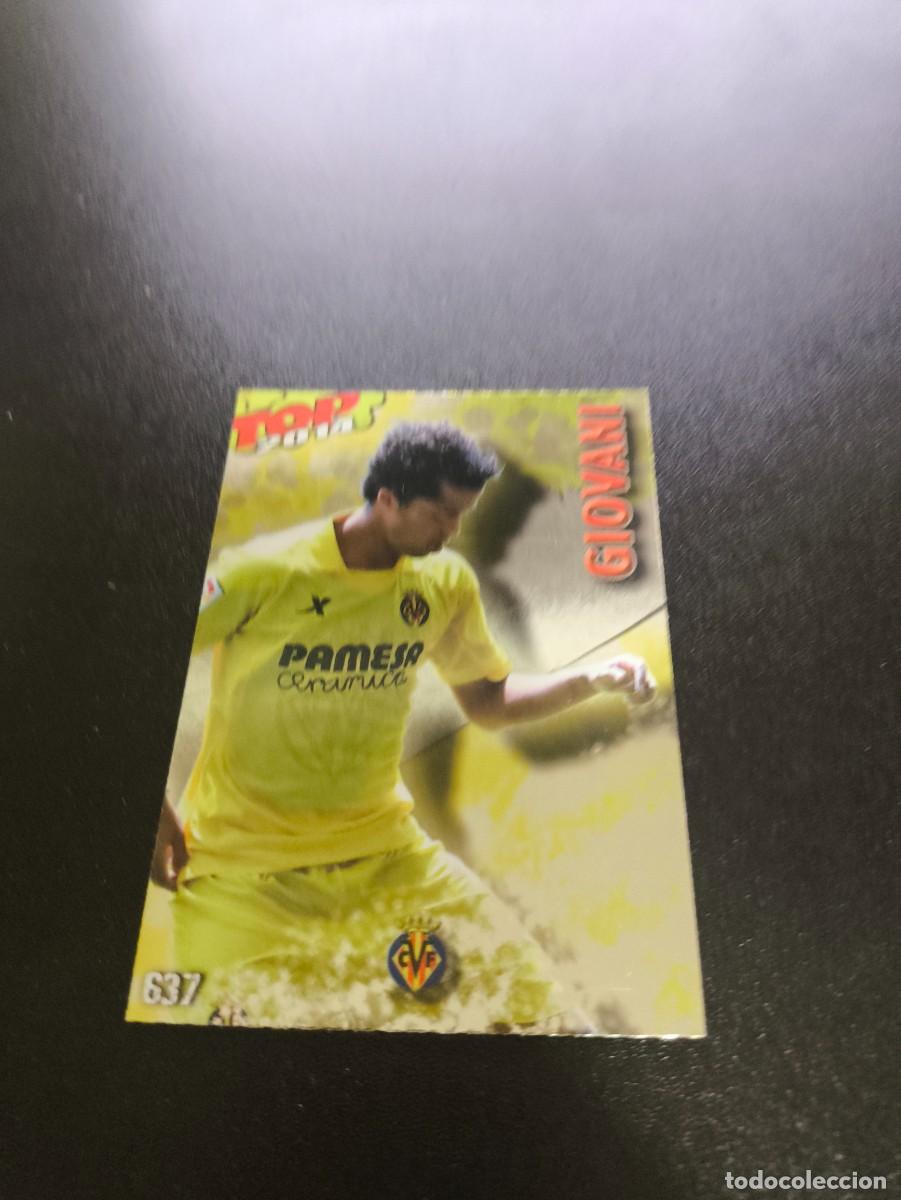 Cromos de F&uacute;tbol: 637 GIOVANI VILLARREAL BRILLO AMARILLO TOP MUNDICROMO LIGA 2013 2014 13 14 NO PANINI ESTE