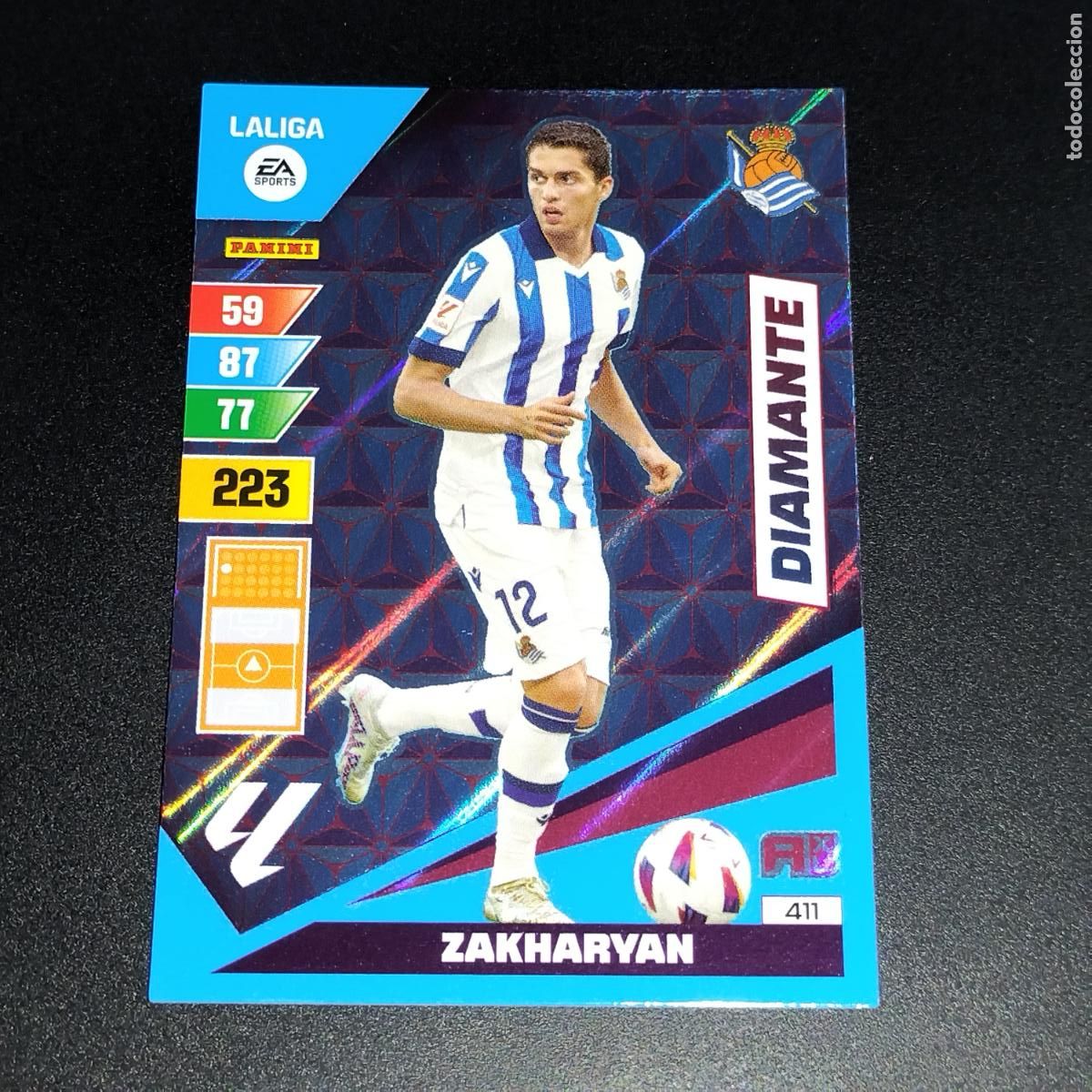 Cromos de F&uacute;tbol: 411 ZAKHARYAN DIAMANTE REAL SOCIEDAD CROMOS ADRENALYN XL LALIGA CARD 2023 2024 23 214 PANINI
