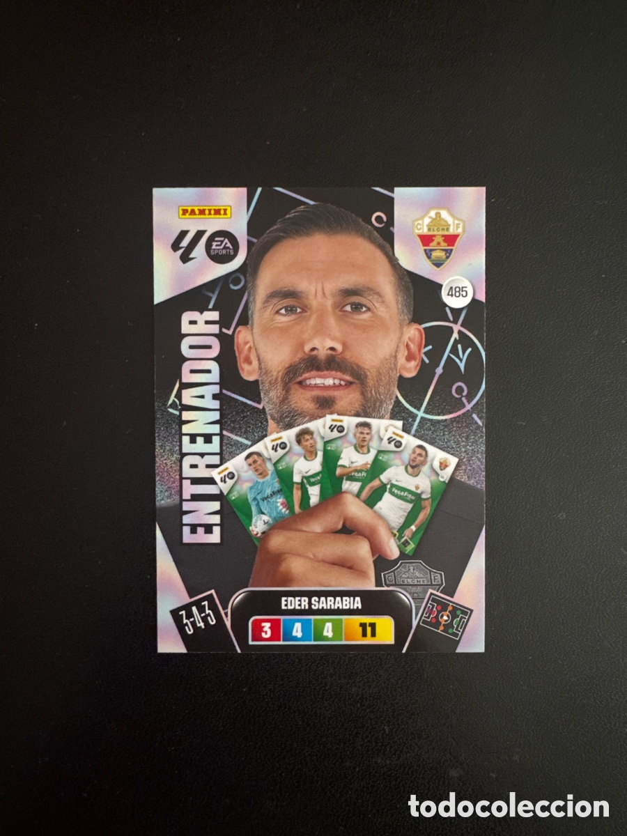 Cromos de F&uacute;tbol: ENTRENADOR ELCHE NUMERO 485 ADRENALYN 2025 2026