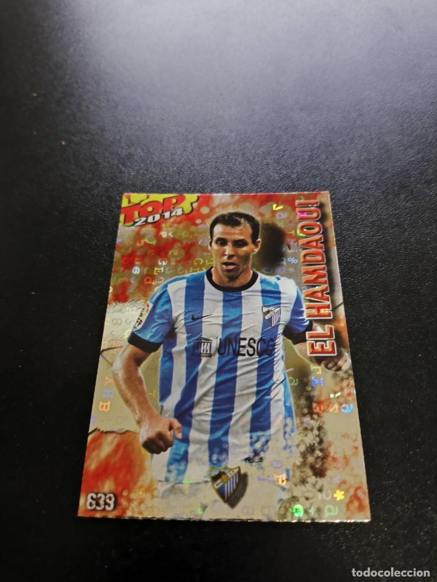 Cartes &agrave; collectionner de Football: 639 EL HAMDAOUI MALAGA BRILLO ROJO LETRAS TOP MUNDICROMO LIGA 2013 2014 13 14 NO PANINI ESTE
