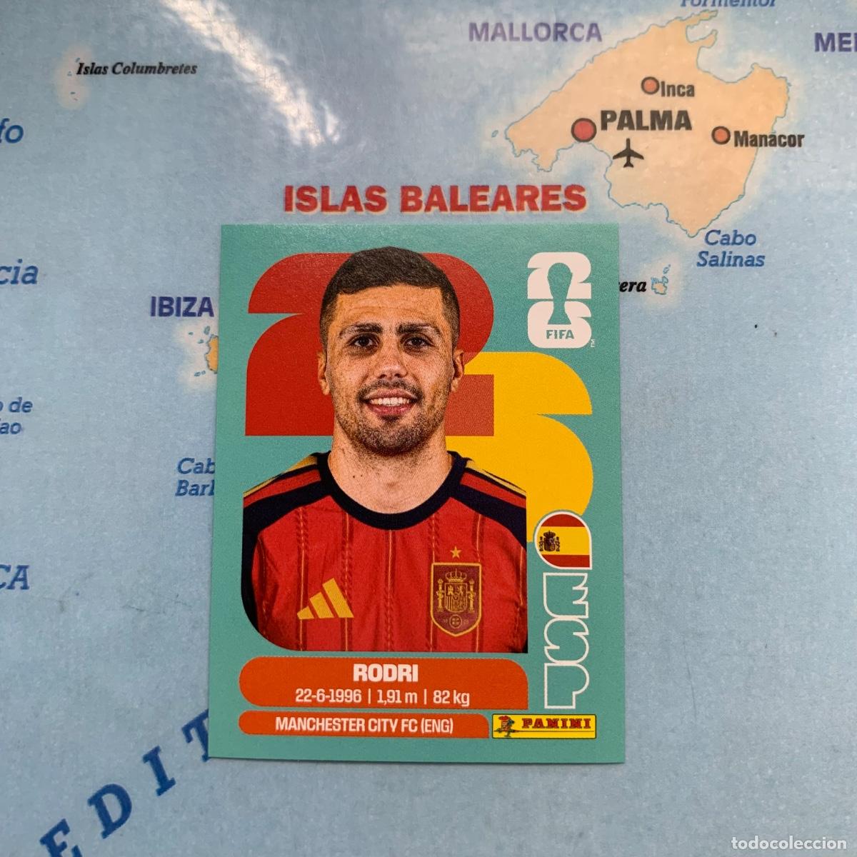 Cartes &agrave; collectionner de Football: Rodri n&uacute;mero 10 de Espa&ntilde;a cromo panini Mundial Fifa World Cup 2026