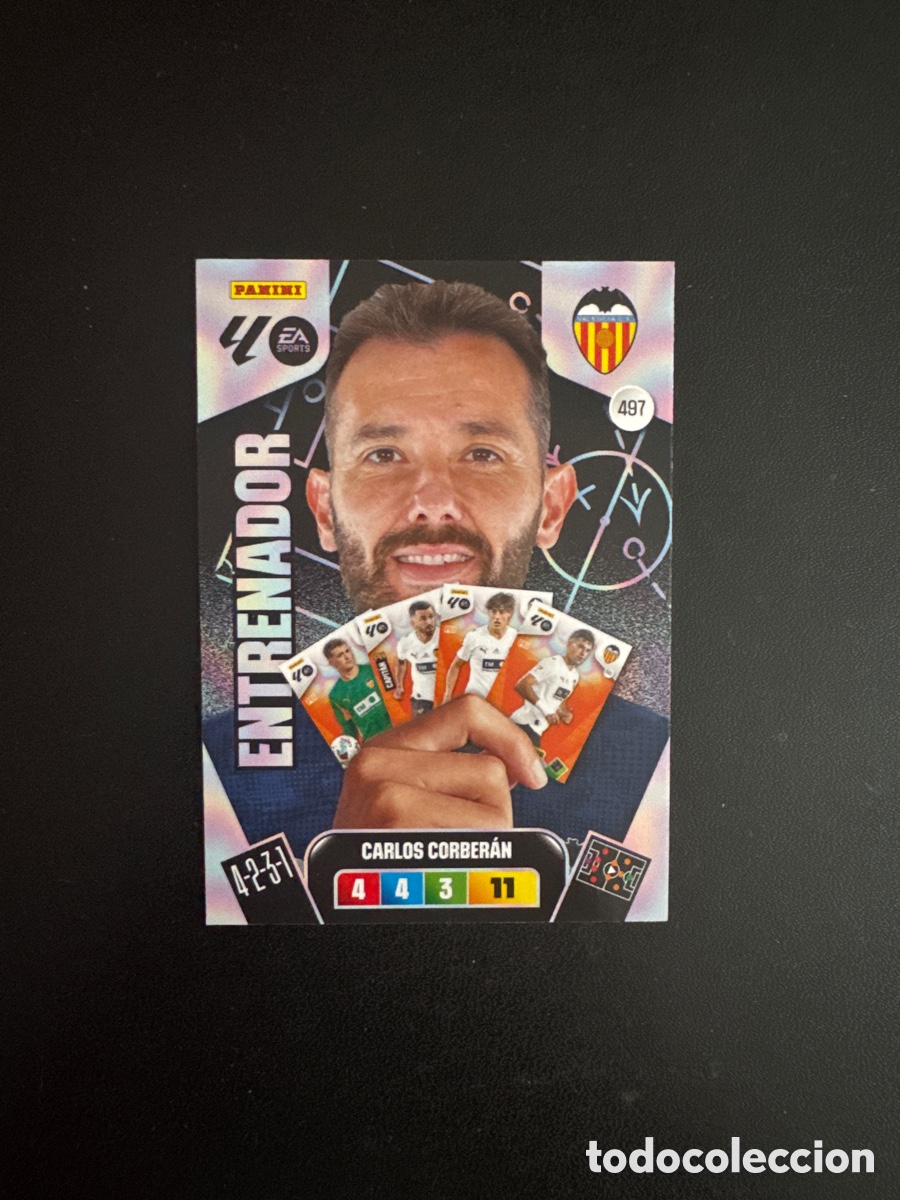 Cartes &agrave; collectionner de Football: CORBERAN ENTRENADOR VALENCIA NUMERO 497 ADRENALYN 2025 2026