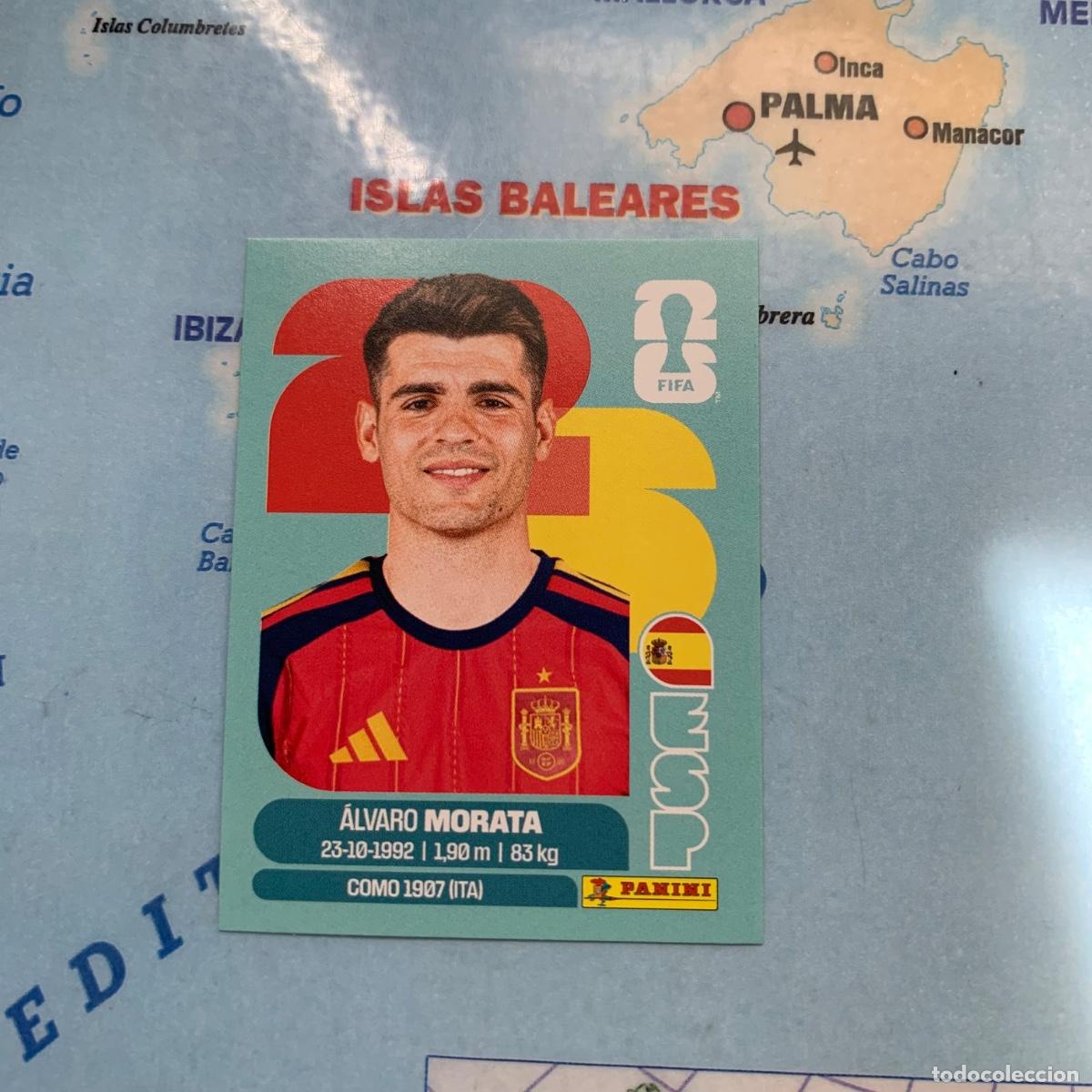 Cromos de Futebol: Morata n&uacute;mero 19 de Espa&ntilde;a cromo panini Mundial Fifa World Cup 2026