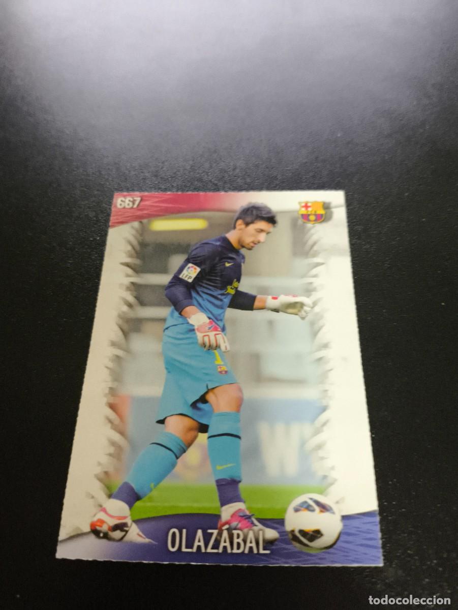 Cromos de F&uacute;tbol: 667 OLAZABAL BARCELONA ULTIMA HORA UH TOP MUNDICROMO LIGA 2013 2014 13 14 PLATINUM NO PANINI ESTE