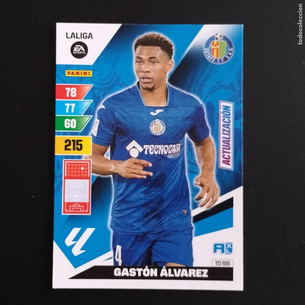 Cromos de F&uacute;tbol: 151 BIS GASTON ALVAREZ ACTUALIZACION GETAFE CROMOS ADRENALYN XL LALIGA CARD 2023 2024 23 214 PANINI