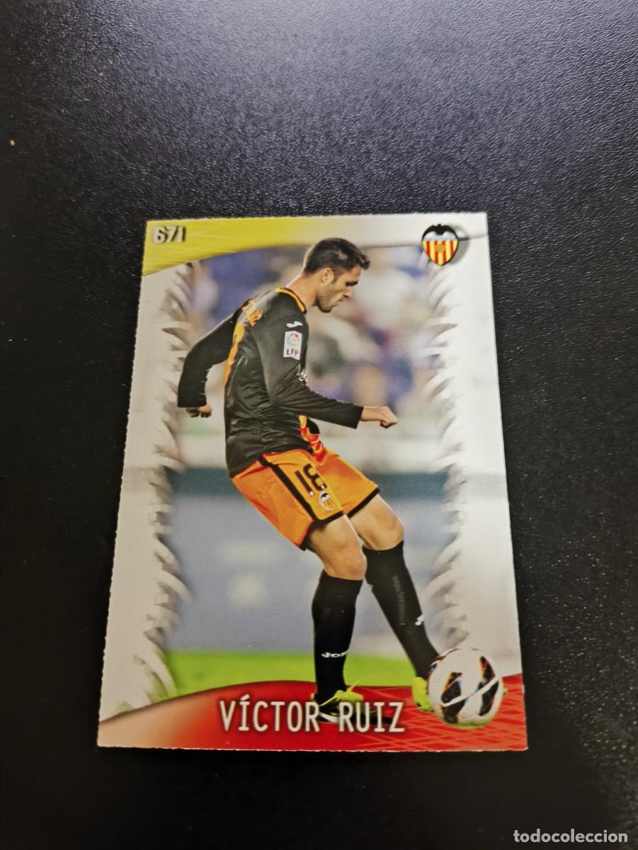 Cromos de F&uacute;tbol: 671 VICTOR RUIZ VALENCIA ULTIMA HORA UH TOP MUNDICROMO LIGA 2013 2014 13 14 PLATINUM NO PANINI ESTE