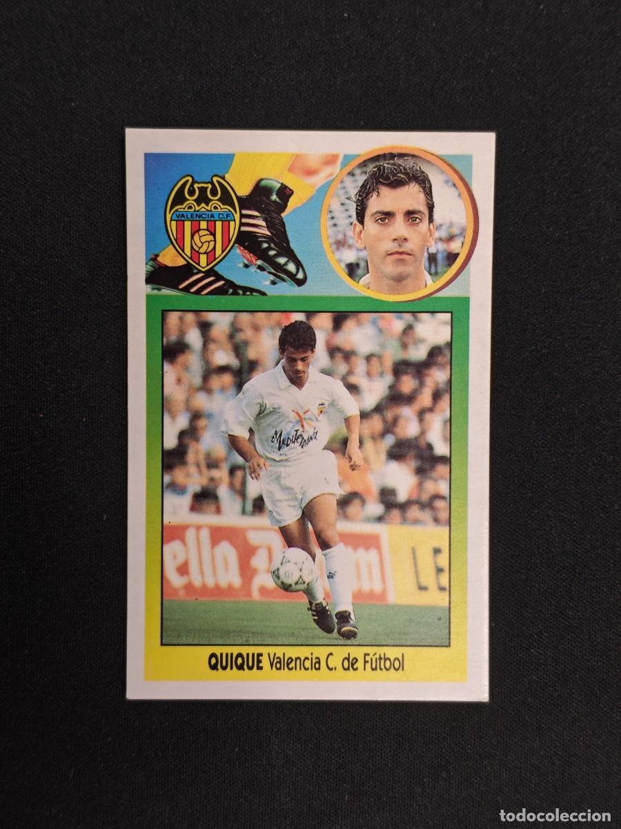 Cromos de F&uacute;tbol: CROMO LIGA ESTE QUIQUE VALENCIA NUNCA PEGADO SIN PEGAR 93 94 1993 1994 RA526