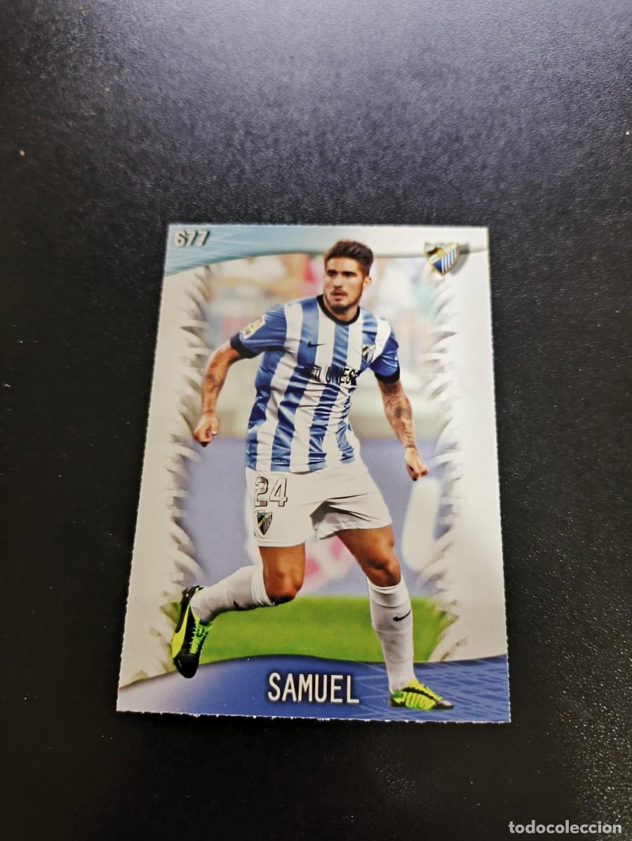 Cromos de F&uacute;tbol: 677 SAMUEL MALAGA ULTIMA HORA UH TOP MUNDICROMO LIGA 2013 2014 13 14 PLATINUM NO PANINI ESTE