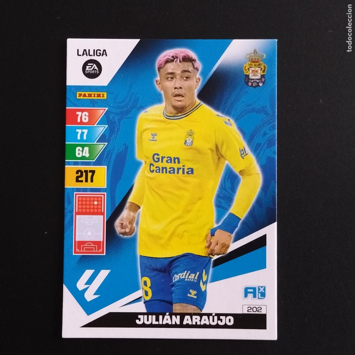 Cromos de F&uacute;tbol: 202 JULIAN ARAUJO LAS PALMAS CROMOS ADRENALYN XL LALIGA CARD 2023 2024 23 214 PANINI