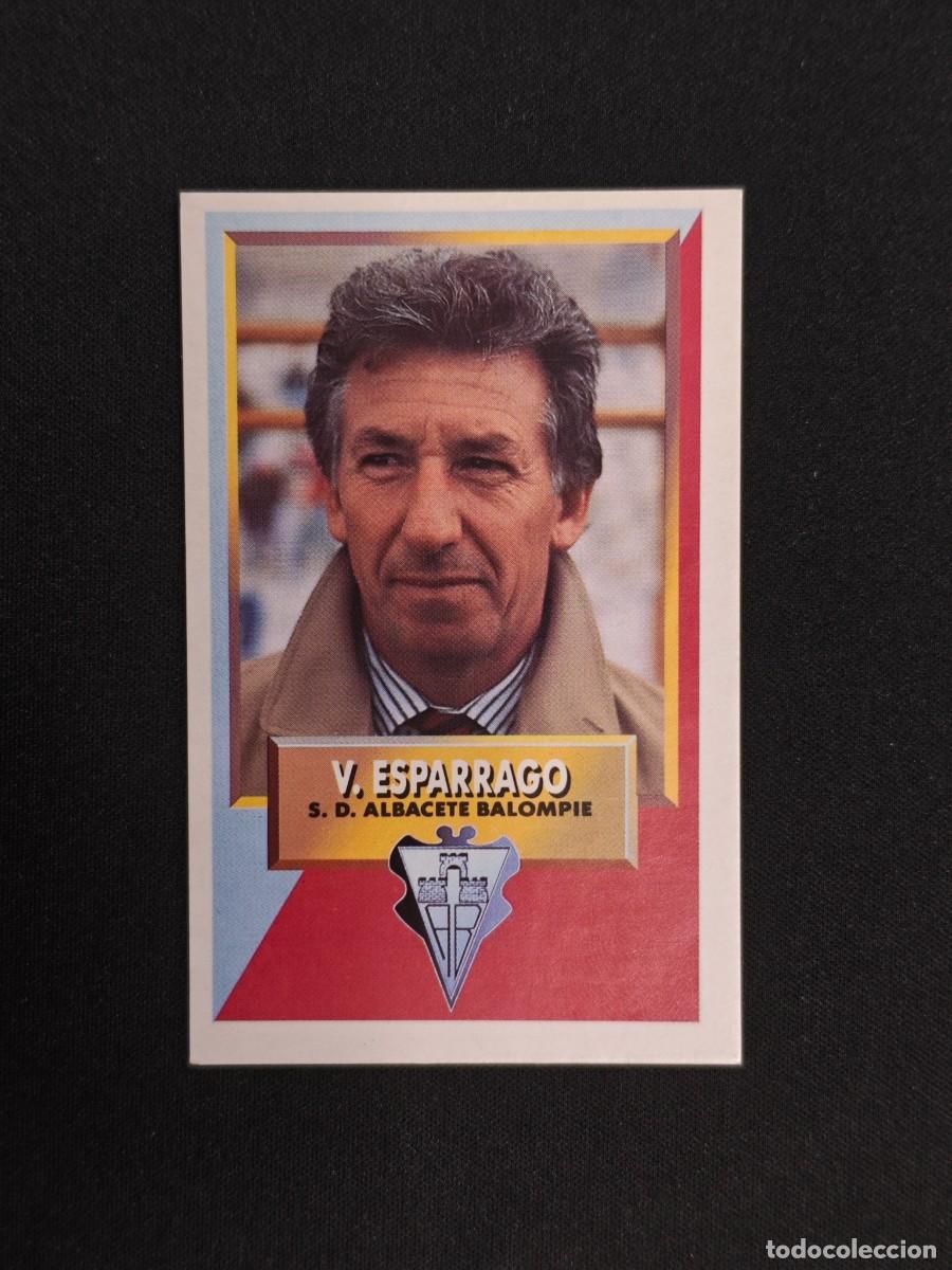 Cromos de F&uacute;tbol: CROMO LIGA ESTE ENTRENADOR VICTOR ESPARRAGO ALBACETE NUNCA PEGADO SIN PEGAR 93 94 1993 1994 RA526