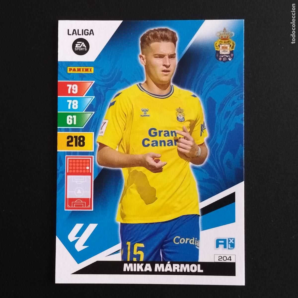 Cromos de F&uacute;tbol: 204 MIKA MARMOL LAS PALMAS CROMOS ADRENALYN XL LALIGA CARD 2023 2024 23 214 PANINI