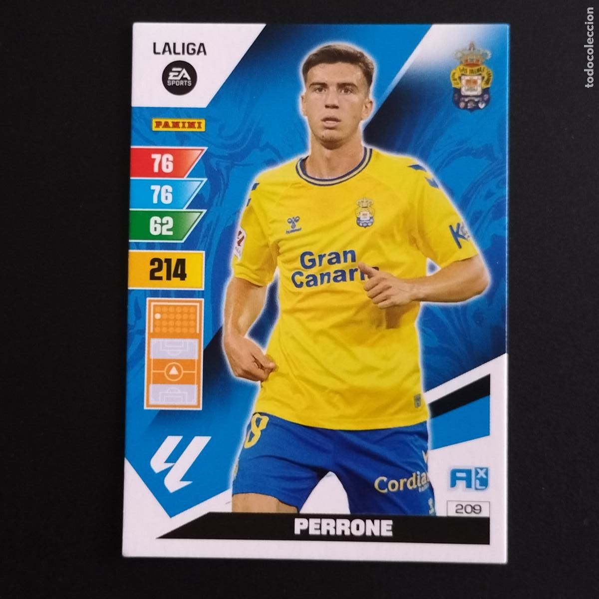 Cromos de F&uacute;tbol: 209 PERRONE LAS PALMAS CROMOS ADRENALYN XL LALIGA CARD 2023 2024 23 214 PANINI
