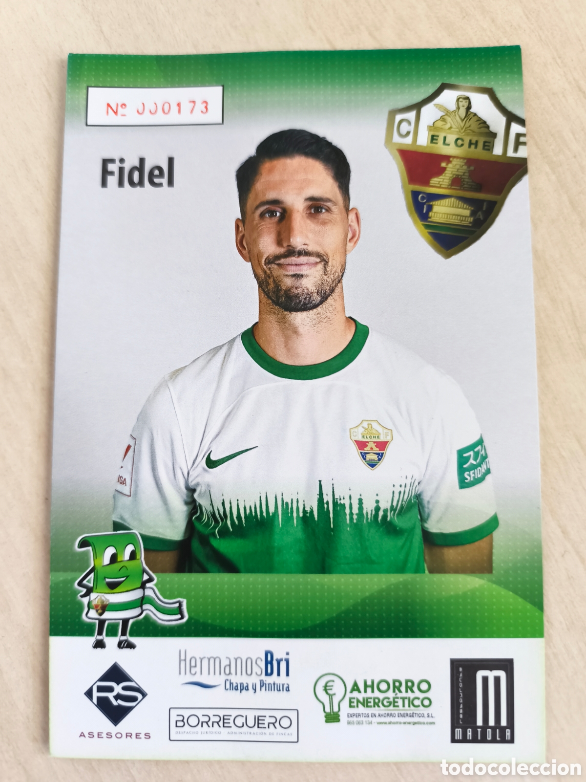 Cromos de Futebol: FIDEL CHAVES - ELCHE C.F. Temporada 2023-24 Postal Publicitaria