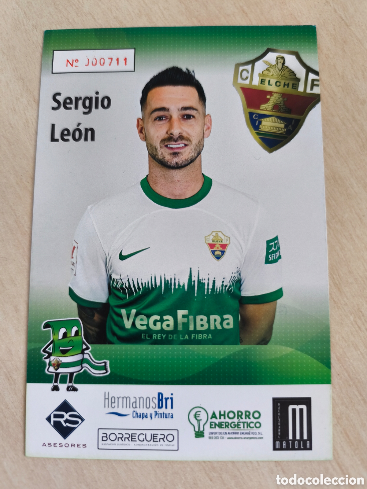 Cromos de Futebol: SERGIO LEON - ELCHE C.F. Temporada 2023-24 Postal Publicitaria