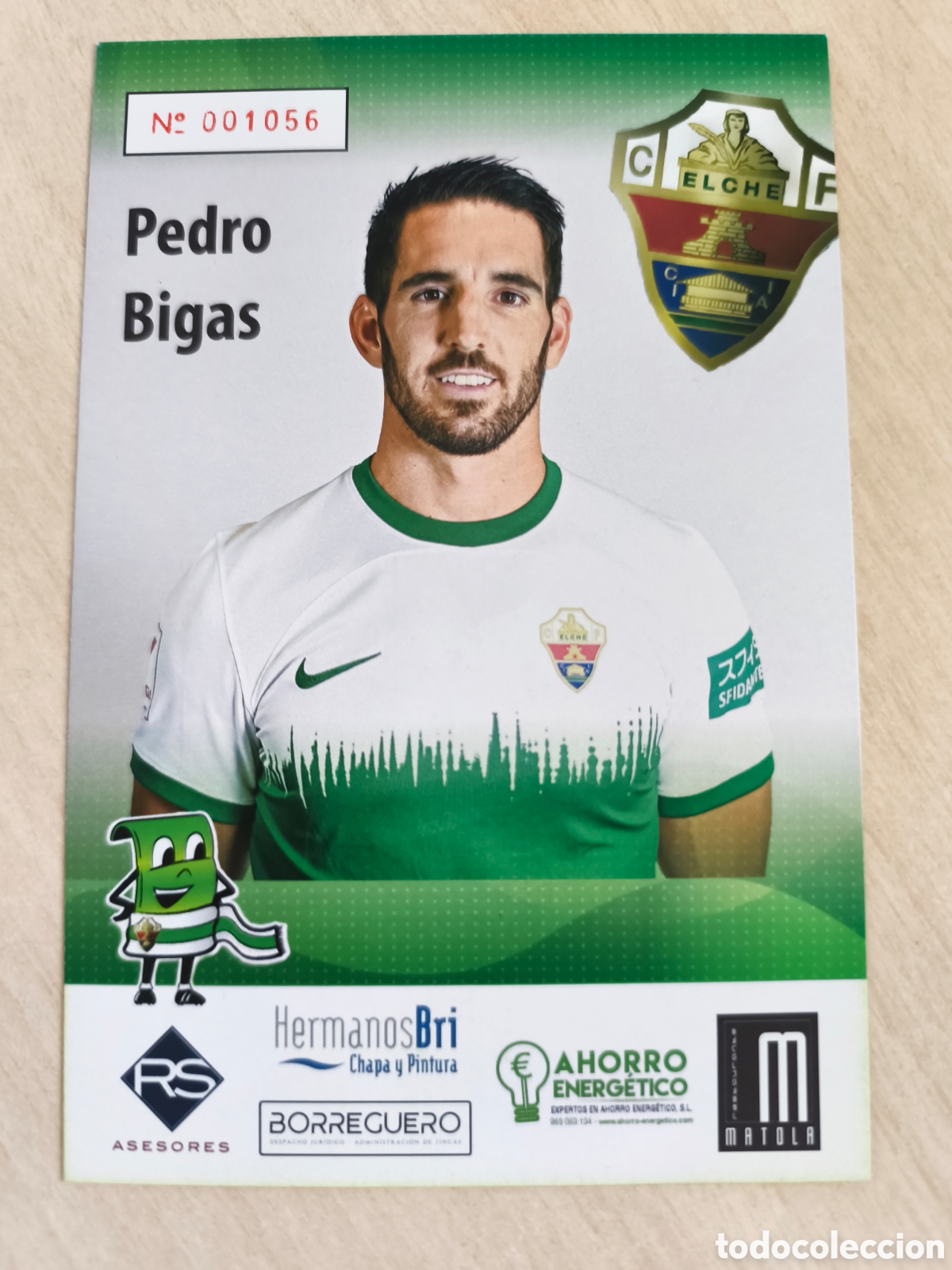 Cromos de Futebol: PEDRO BIGAS - ELCHE C.F. Temporada 2023-24 Postal Publicitaria