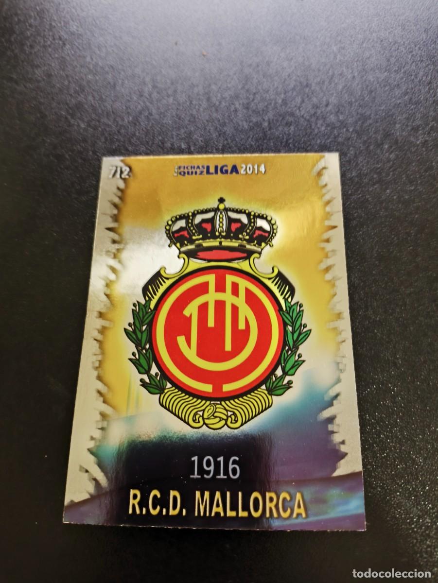 Cromos de F&uacute;tbol: 712 ESCUDO BRILLO LISO MALLORCA MUNDICROMO LIGA 2013 2014 13 14 PLATINUM NO PANINI ESTE