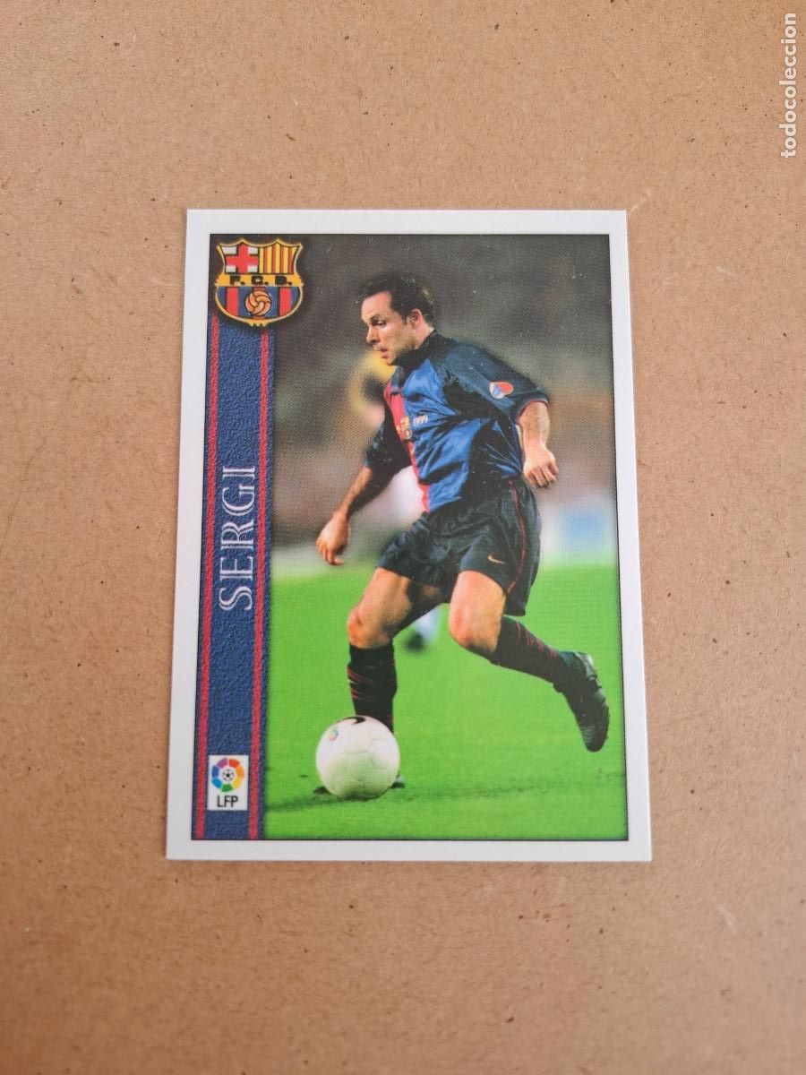 Football Stickers: MUNDICROMO 2000 2001 00 01 - 27 SERGI - FC. BARCELONA