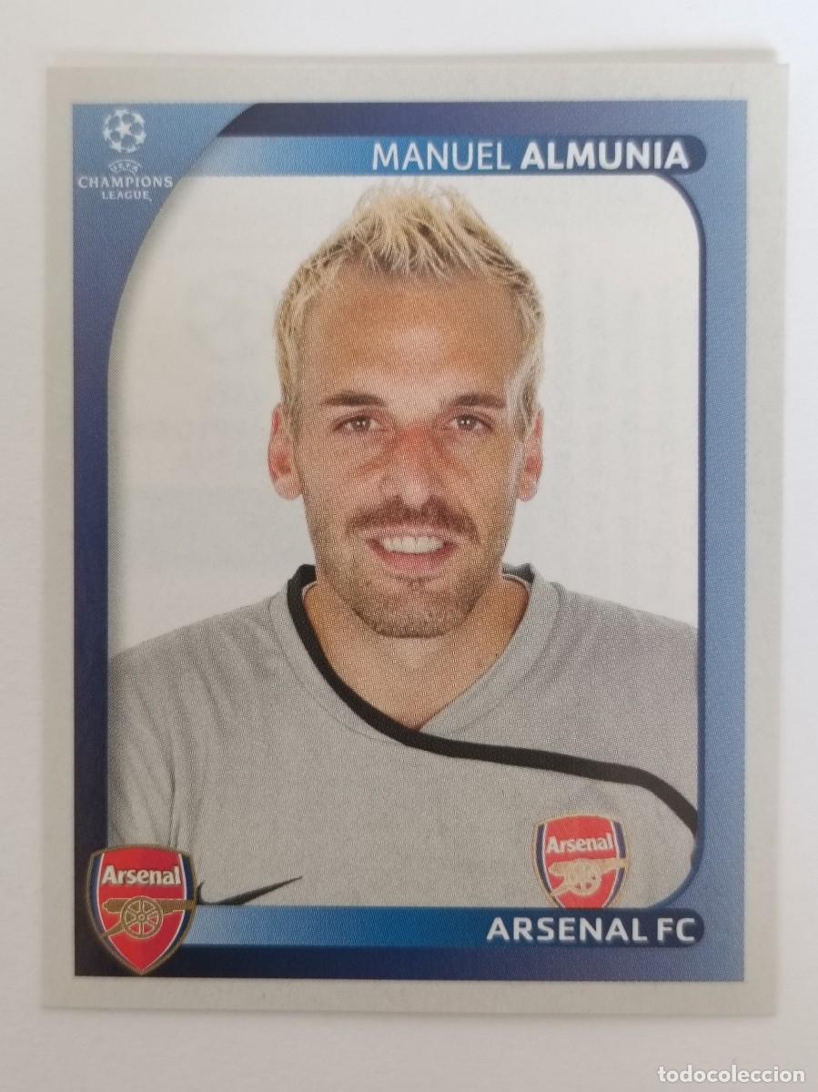 Cromos de F&uacute;tbol: #61 ALMUNIA (ARSENAL) CHAMPIONS LEAGUE 2008/2009 PANINI