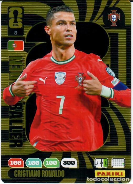 Cromos de F&uacute;tbol: PANINI ADRENALYN MUNDIAL WORLD CUP 2026 - GOLDEN BALLER N&ordm; 8 - CRISTIANO RONALDO - PORTUGAL
