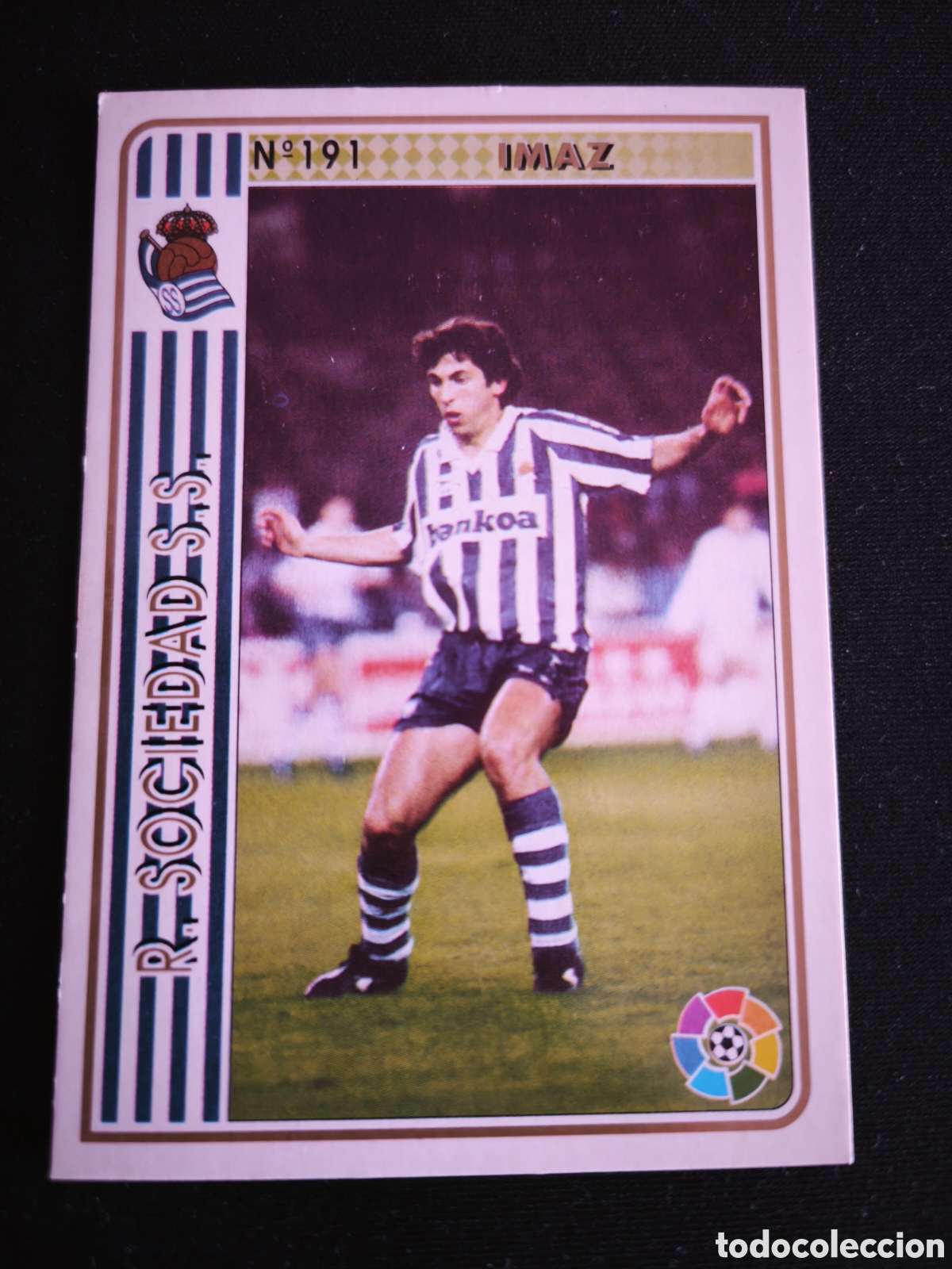 Cromos de F&uacute;tbol: 191 Imaz Real Sociedad LAS FICHAS DE LA LIGA MUNDICROMO 1994 1995 94 95