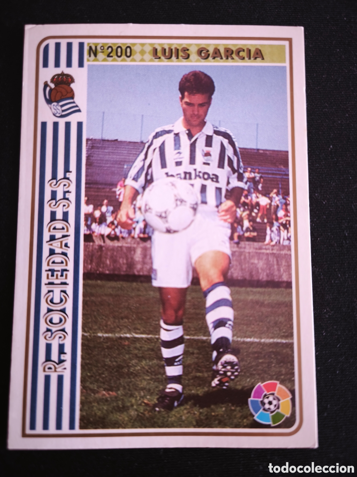 Fu&szlig;ball-Sticker: 200 Luis Garc&iacute;a Real Sociedad LAS FICHAS DE LA LIGA MUNDICROMO 1994 1995