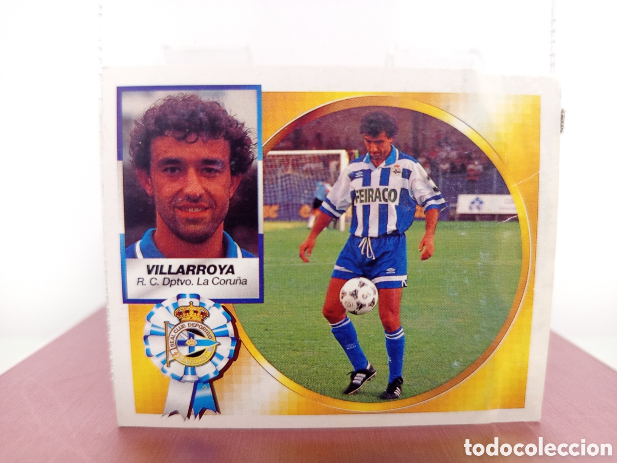 Fu&szlig;ball-Sticker: ❇️ CROMO ⚽ VILLARROYA DEPORTIVO DE LA CORU&Ntilde;A FICHAJE 21 1994 1995 94 95 EDICIONES ESTE VENTANILLA ❇️