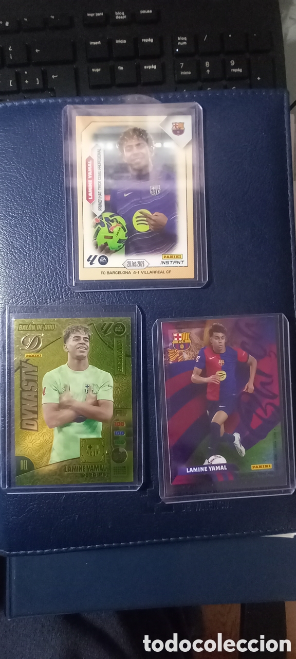 Cromos de Futebol: Lote 3 cromos LAMINE YAMAL PANINI