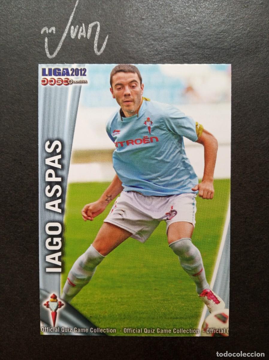 Cartes &agrave; collectionner de Football: N&ordm; 827 IAGO ASPAS RC CELTA VIGO ESPA&Ntilde;A ⚽ MUNDICROMO &reg; PLATINUM FICHAS LIGA QUIZ GAME 2011 2012 11 12