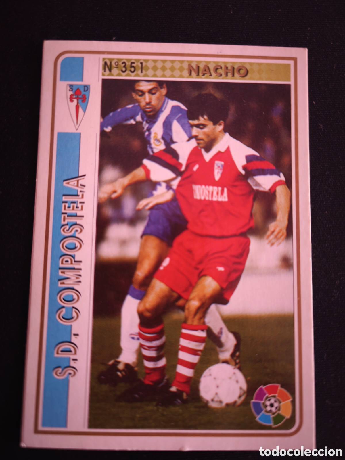 Cartes &agrave; collectionner de Football: 351 Nacho Compostela LAS FICHAS DE LA LIGA MUNDICROMO 1994 1995 94 95