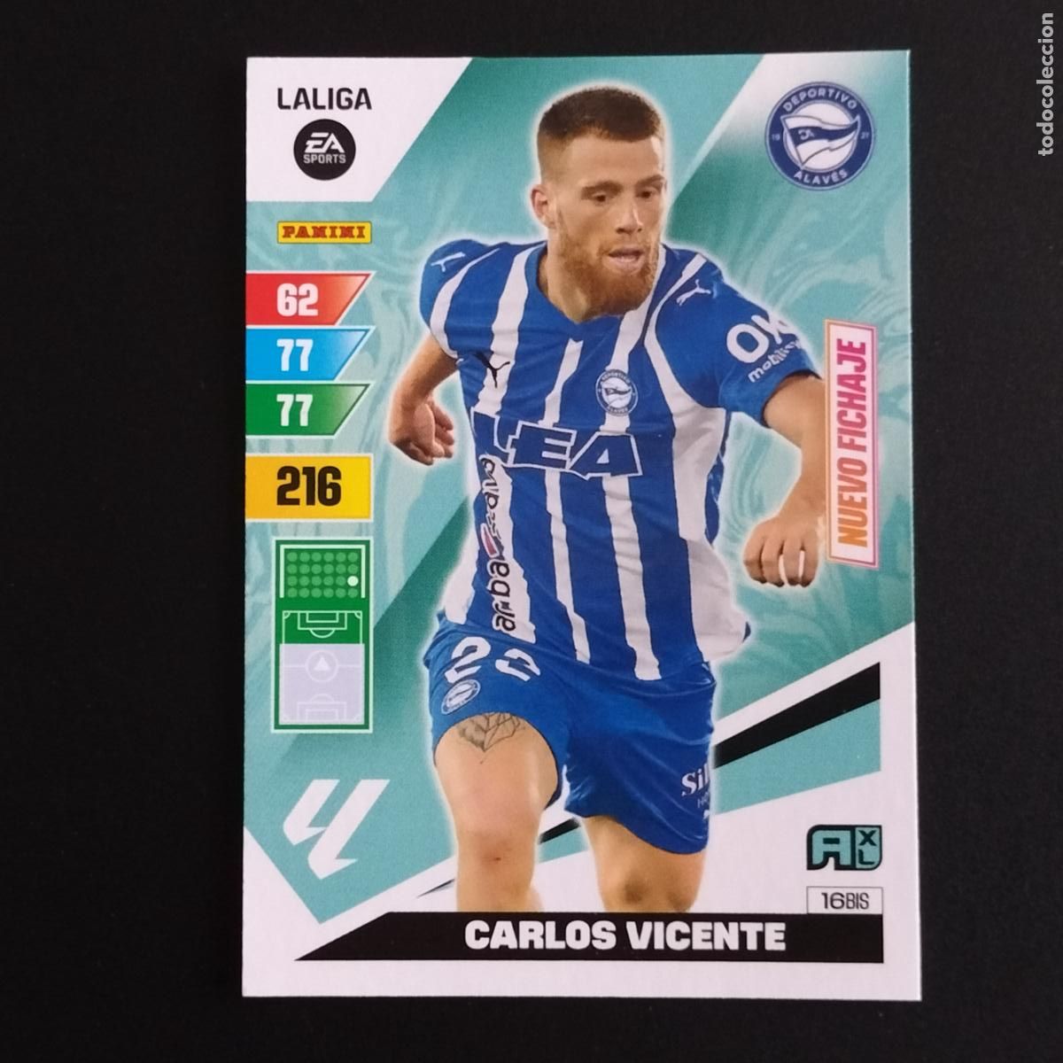 Cartes &agrave; collectionner de Football: 16 BIS CARLOS VICENTE NUEVO FICHAJE ALAVES CROMOS ADRENALYN XL LALIGA CARD 2023 2024 23 214 PANINI