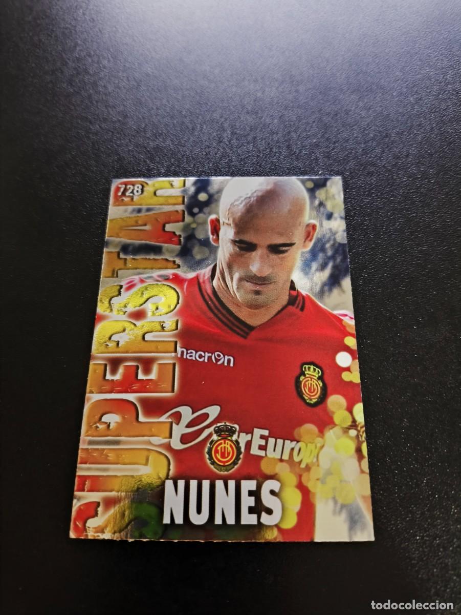 Cartes &agrave; collectionner de Football: 728 NUNES SUPERSTAR BRILLO LISO MALLORCA MUNDICROMO LIGA 2013 2014 13 14 PLATINUM NO PANINI ESTE