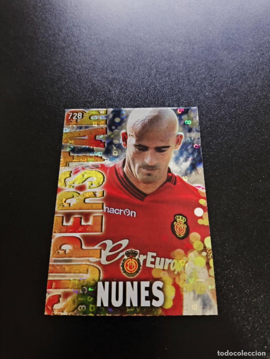 Cartes &agrave; collectionner de Football: 728 NUNES SUPERSTAR BRILLO LETRAS MALLORCA MUNDICROMO LIGA 2013 2014 13 14 PLATINUM NO PANINI ESTE