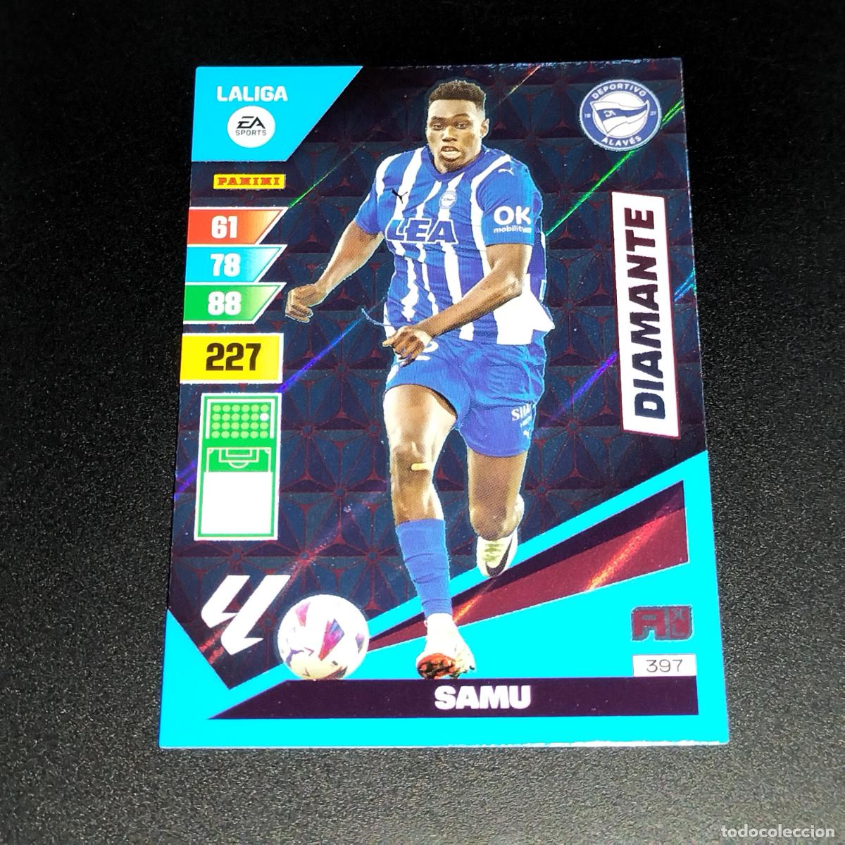 Cartes &agrave; collectionner de Football: 397 SAMU DIAMANTE ALAVES CROMOS ADRENALYN XL LALIGA CARD 2023 2024 23 24 PANINI